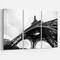 Designart - Paris Paris Eiffel Towerin Black and White Side View - Cityscape Canvas Print